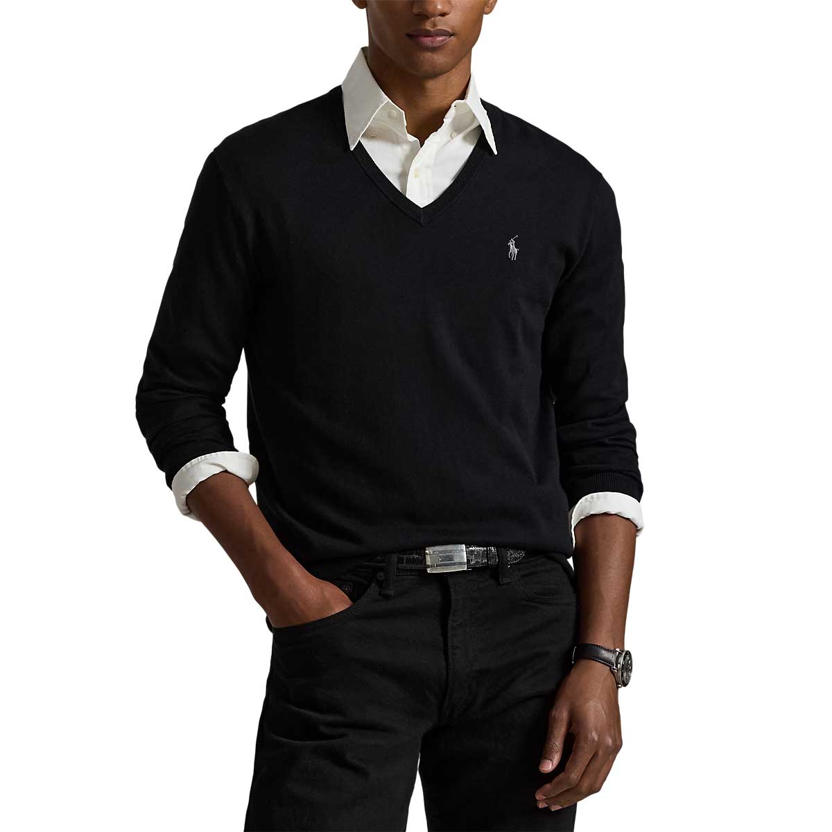 Polo Ralph Lauren Slim Fit Cotton V-Neck Sweater